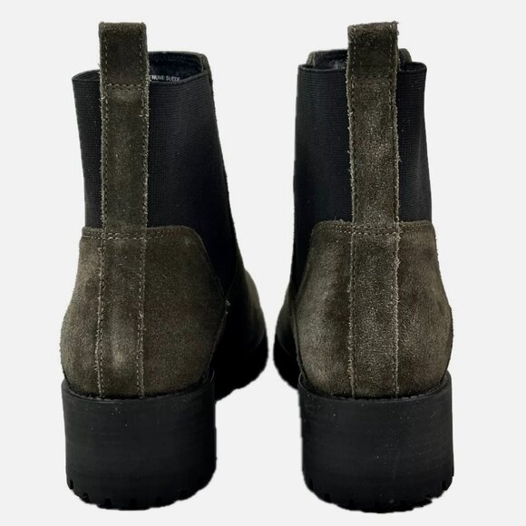 Joie Women's Chelsea Ankle Boots Brown Suede Lug Sole Pull-On Size 8 Booties NEW - Picture 14 of 14